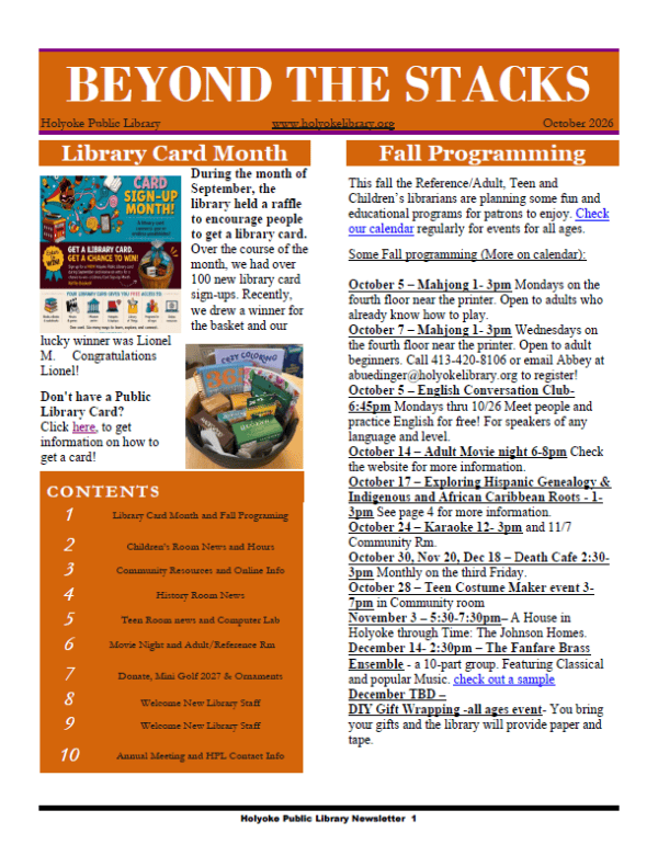 2026 oct newsletter pg 1