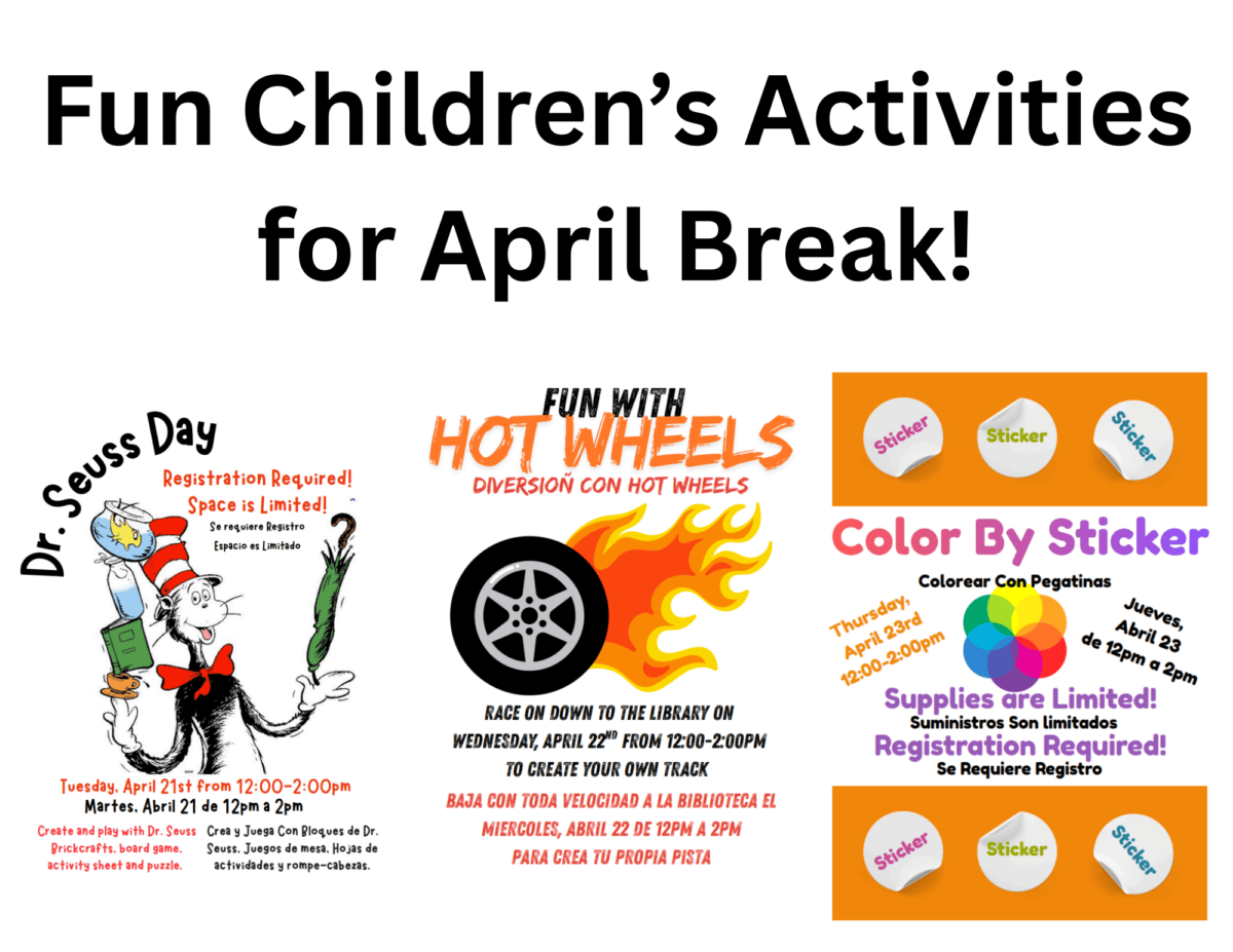 fun children’s activities for april break!